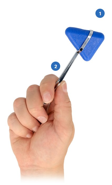 neurologické kladivko pre fyzioterapeutov